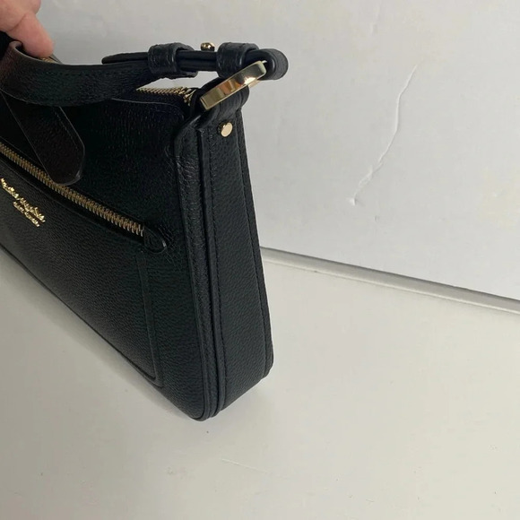 KATE SPADE Black Pebbled Leather Crossbody Bag - Picture 2 of 9